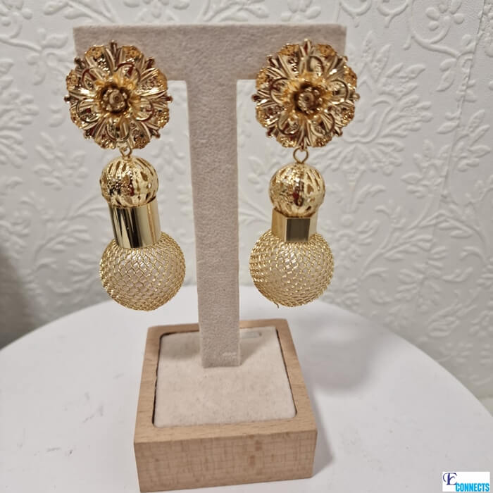 Trendy Dubai Gold Plated Earrings